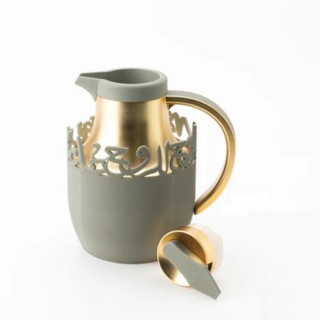 One Vacuum Flask For Tea And Coffee From Mirral - Grey + Gold