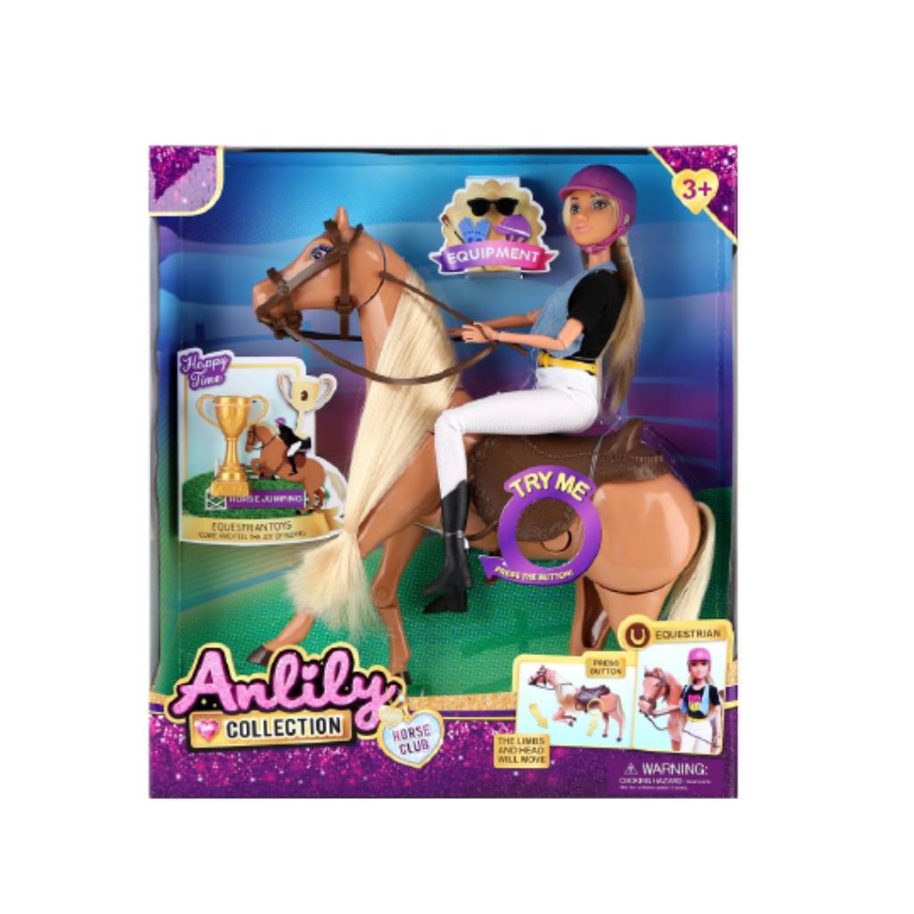 Anlily Horse Club – Interactive Equestrian Doll with Horse