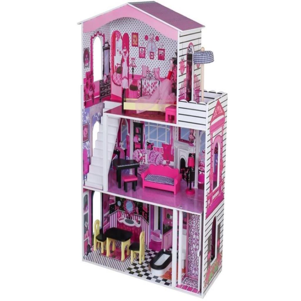 Deluxe Pink Dollhouse Mansion