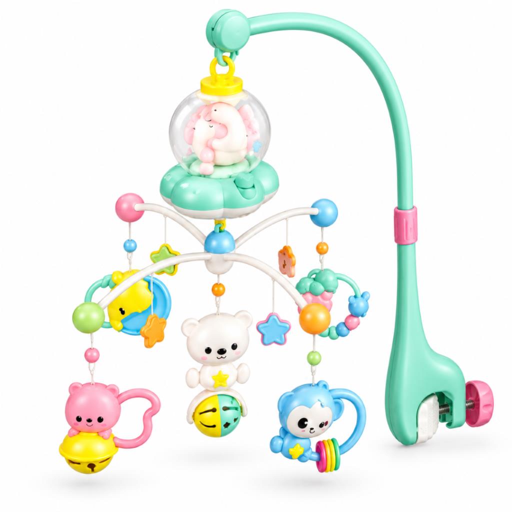 BASUO Educational Rotating Baby Crib Mobile