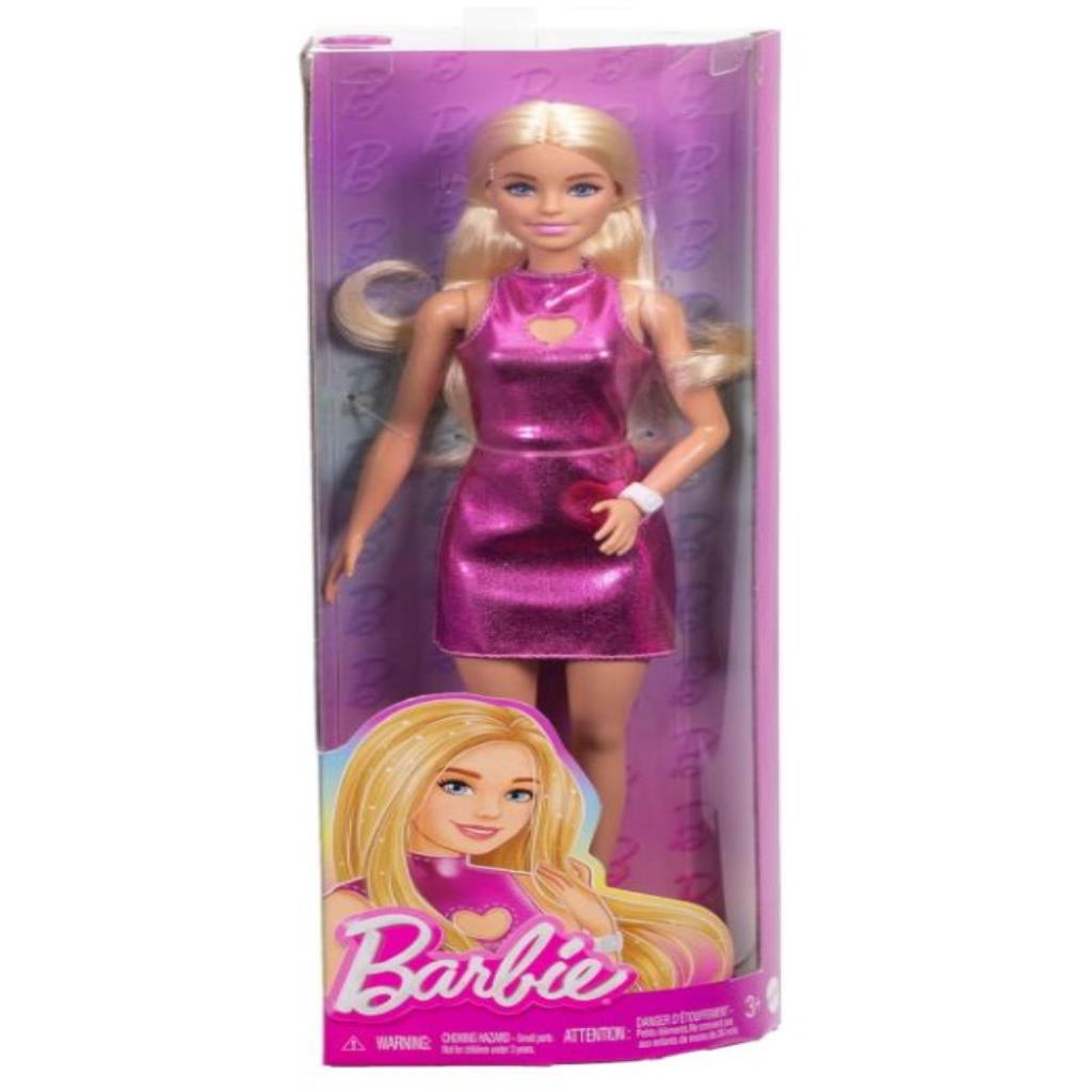 Barbie Fashion Doll – Pink Sparkle Dress