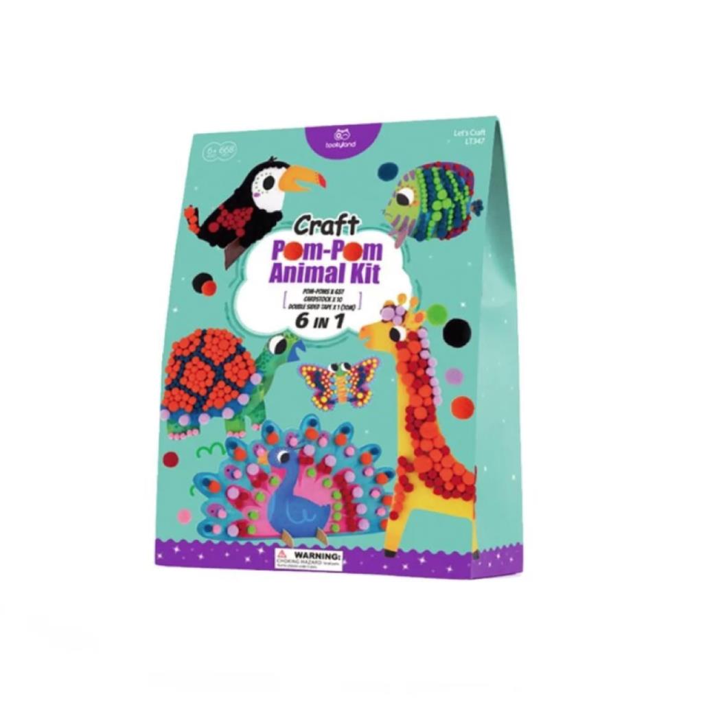  طقم تزيين الحيوانات بكرات البوم بوم – 6 في 1