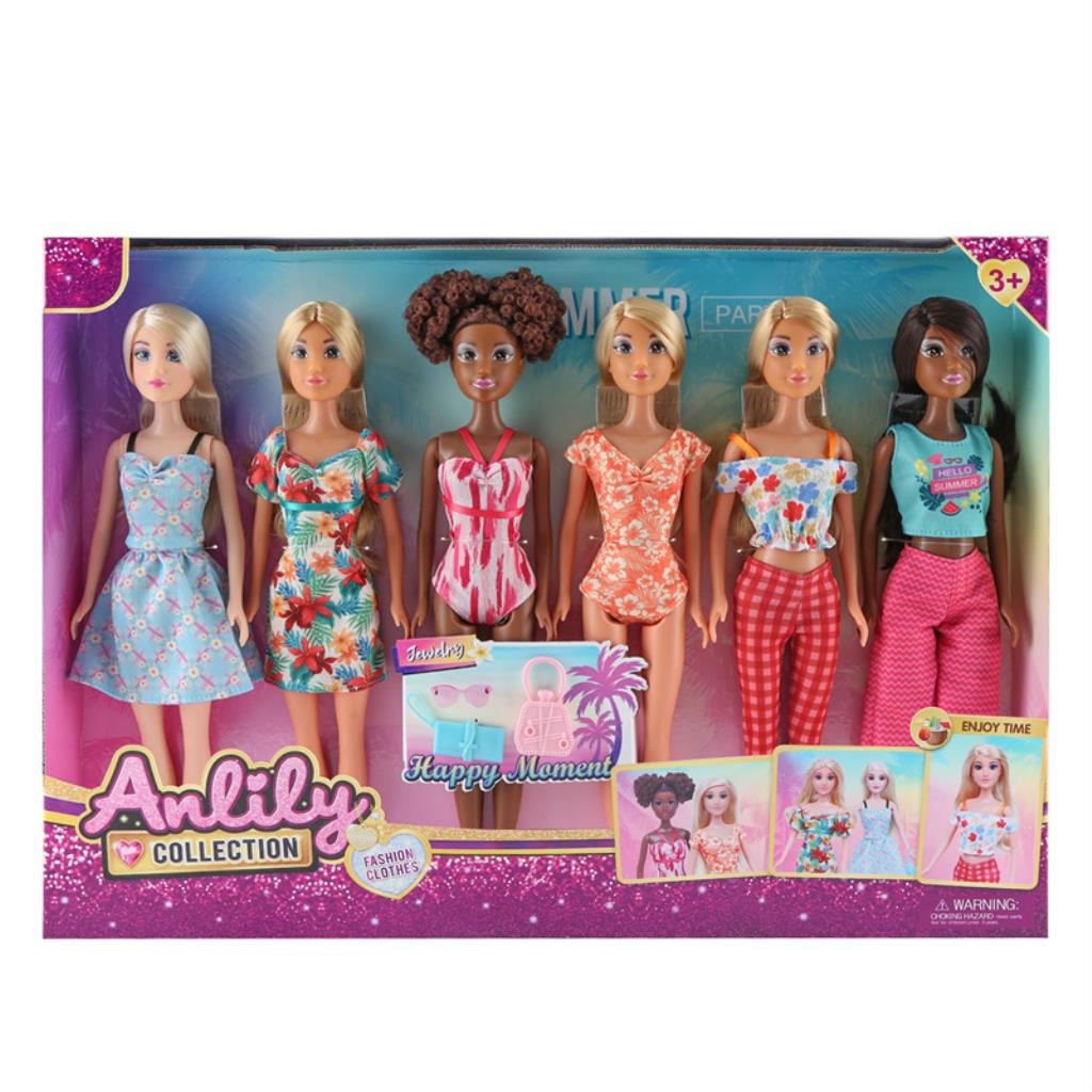 Anlily Doll Set – Fashion Girls Collection (6 Dolls)