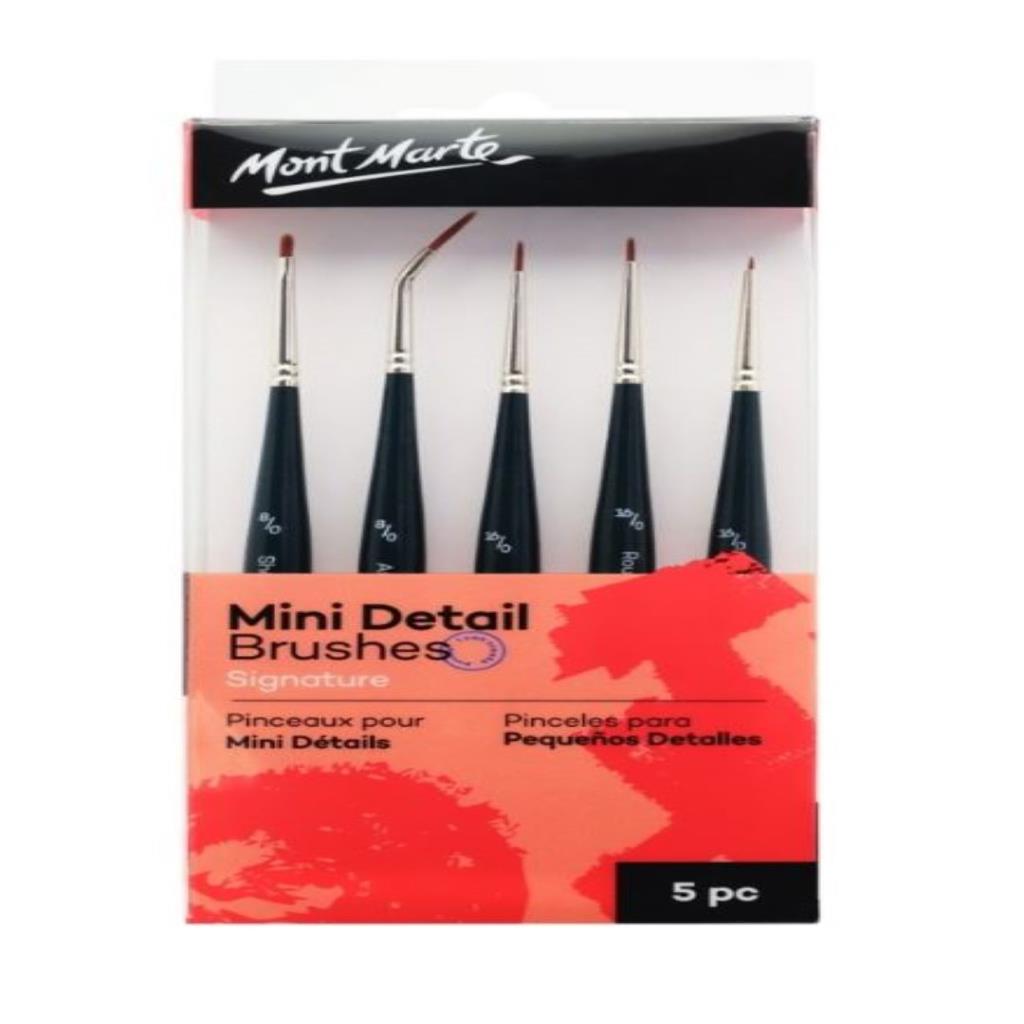 Mont Marte Mini Detail Brushes Signature 5 PCS