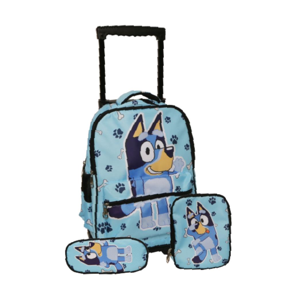 Bluey Trolley School Bag Set – 16 Inch