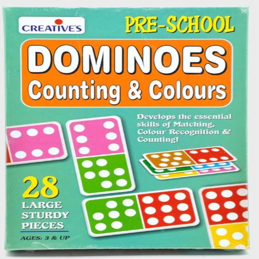  لعبة الدومينو التعليمية – العد والألوان لمرحلة ما قبل المدرسة