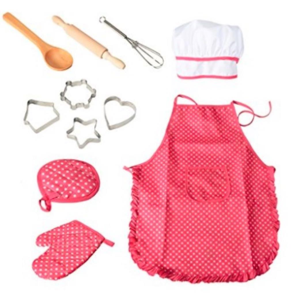 House Baking Set - Little Chef Pretend Play Baking Set – 11 Pieces
