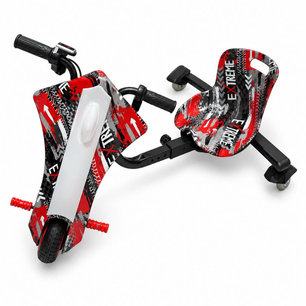 X‑Pro Vortex 250W Electric Drift Trike – Red Mist