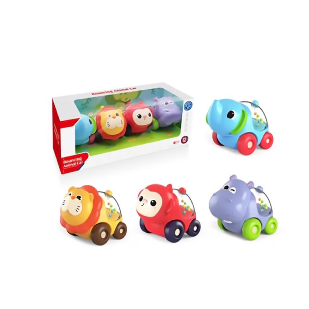 Animal Bouncing Car Toy Set