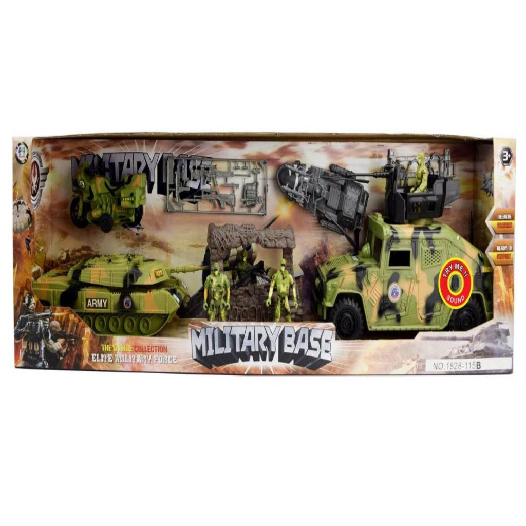 Military Base Elite Army Combat Vehicle Playset
