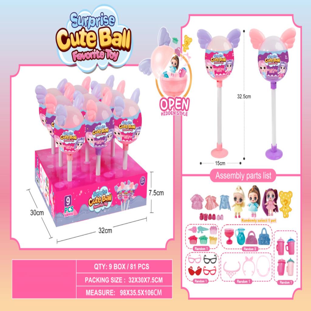 Surprise Cute Ball – 9 PCS