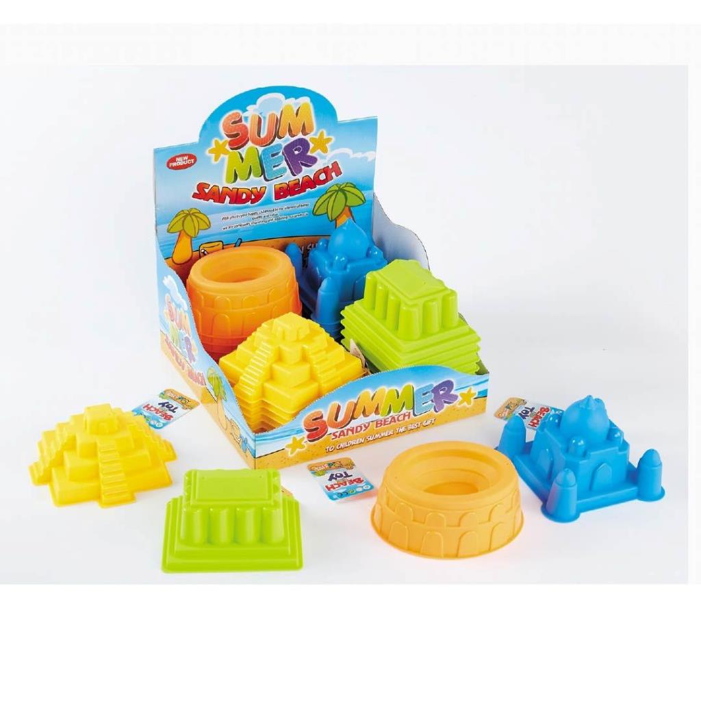 Summer Sandy Beach - Sand Castle Mold Set (Assorted Shapes)