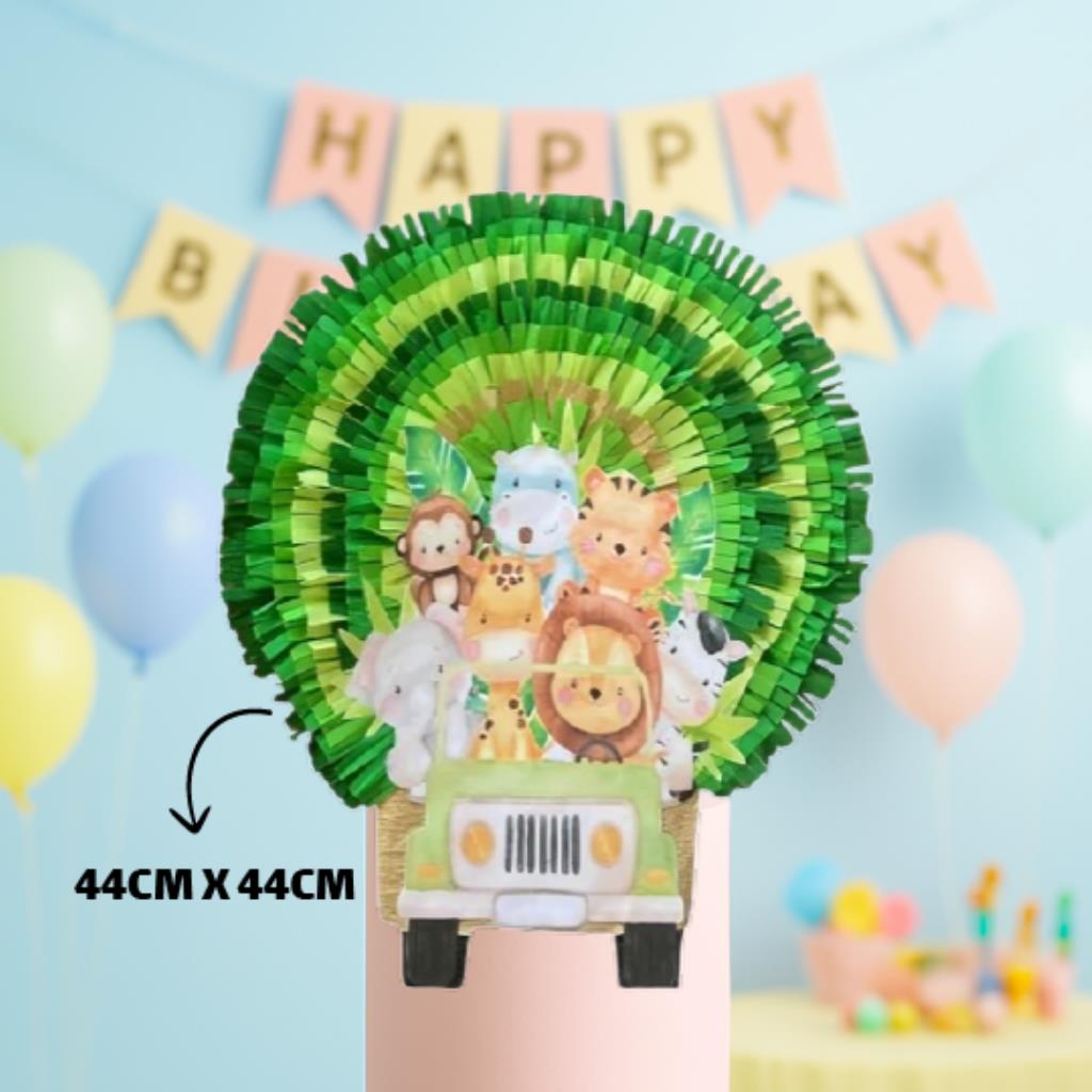 Safari Animals Piñata (Round)