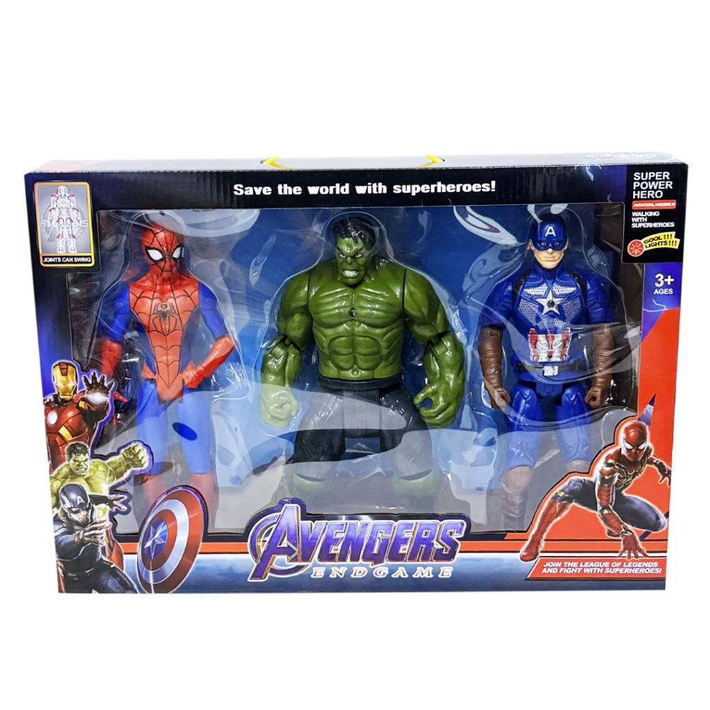 طقم شخصيات أفنجرز – نهاية اللعبة (3 شخصيات خارقة)