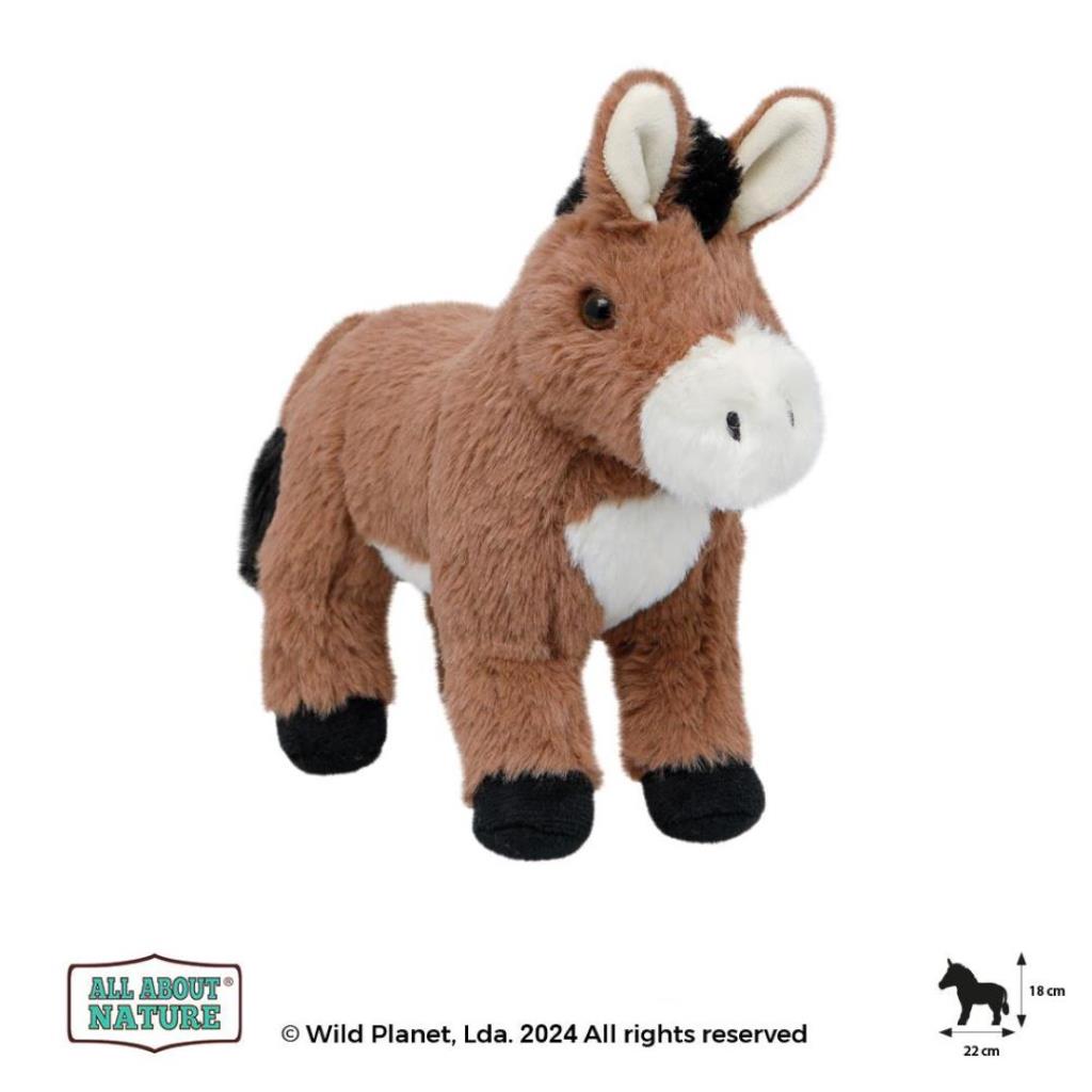 Standing Donkey Plush Toy – Soft Animal Collection
