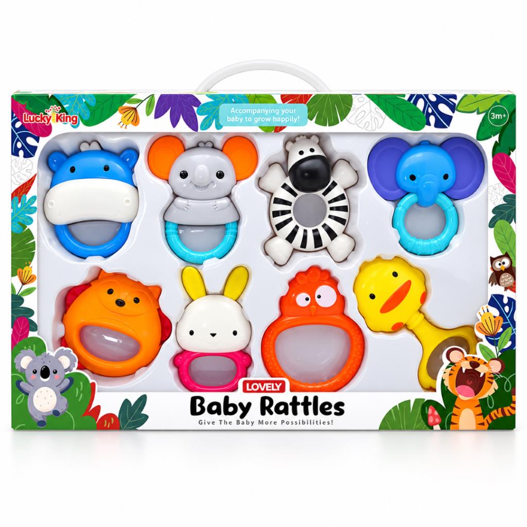 Lucky King Lovely Baby Rattles 8-Piece Set