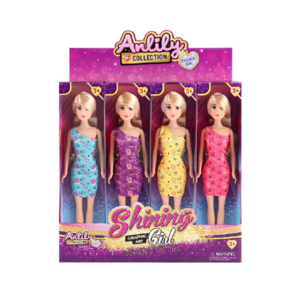 Anlily “Shining Girl” One-Shoulder Fashion Doll – Assorted Designs