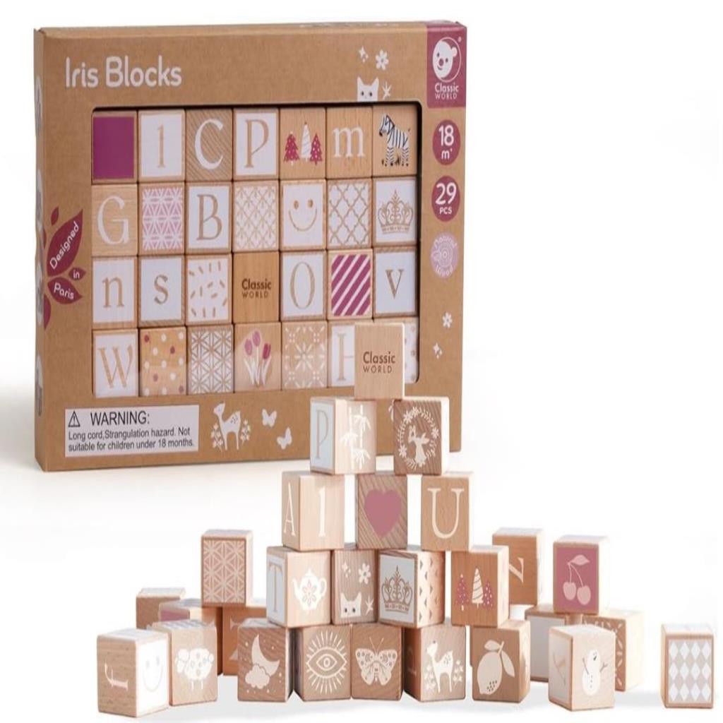 Classic World – Iris Wooden Blocks Set (29 pcs)