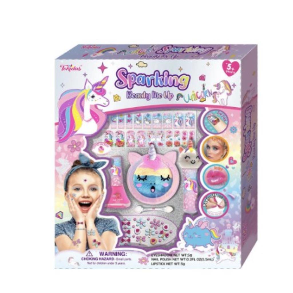 طقم مكياج يونيكورن لامع للبنات – Beauty Me Up