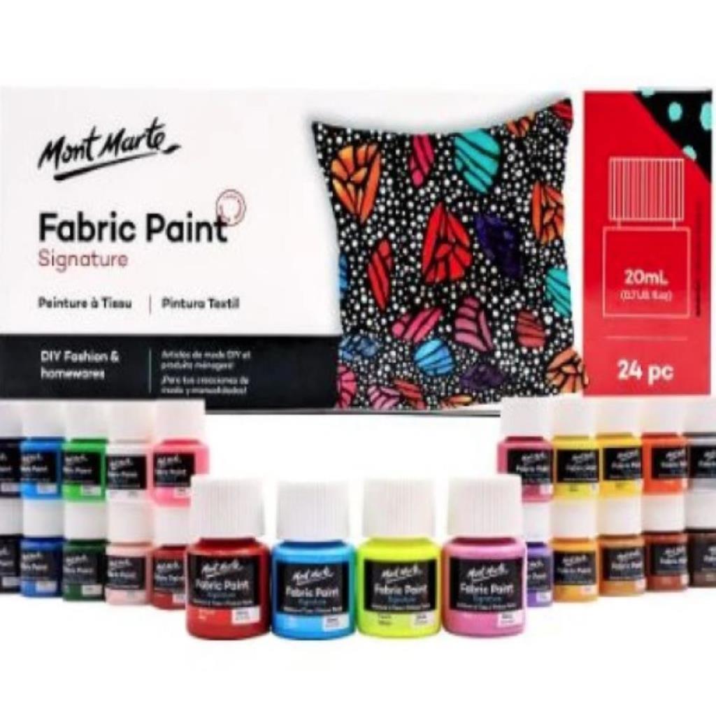 Mont Marte Fabric Paint 24X20ml