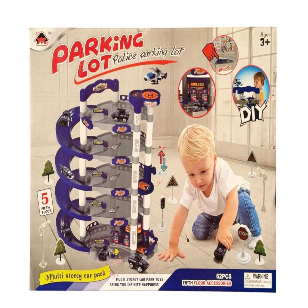 DIY Multi-Storey Police Parking Garage Playset