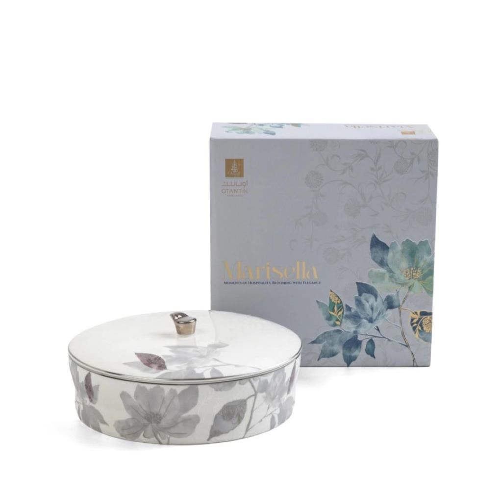 Large Date Bowl Form Marisella- Grey + Silver