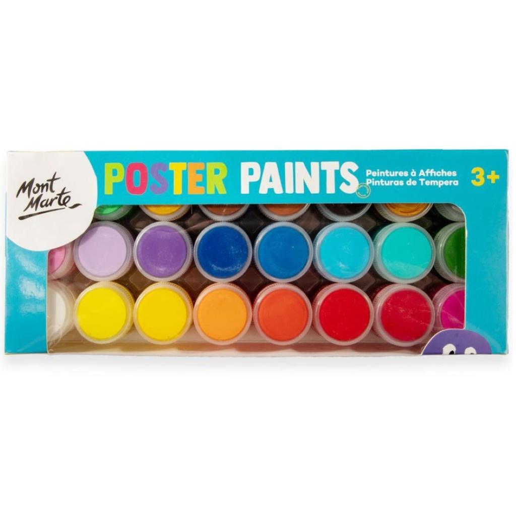 Mont Marte Poster Paint Set 24pc x 20ml
