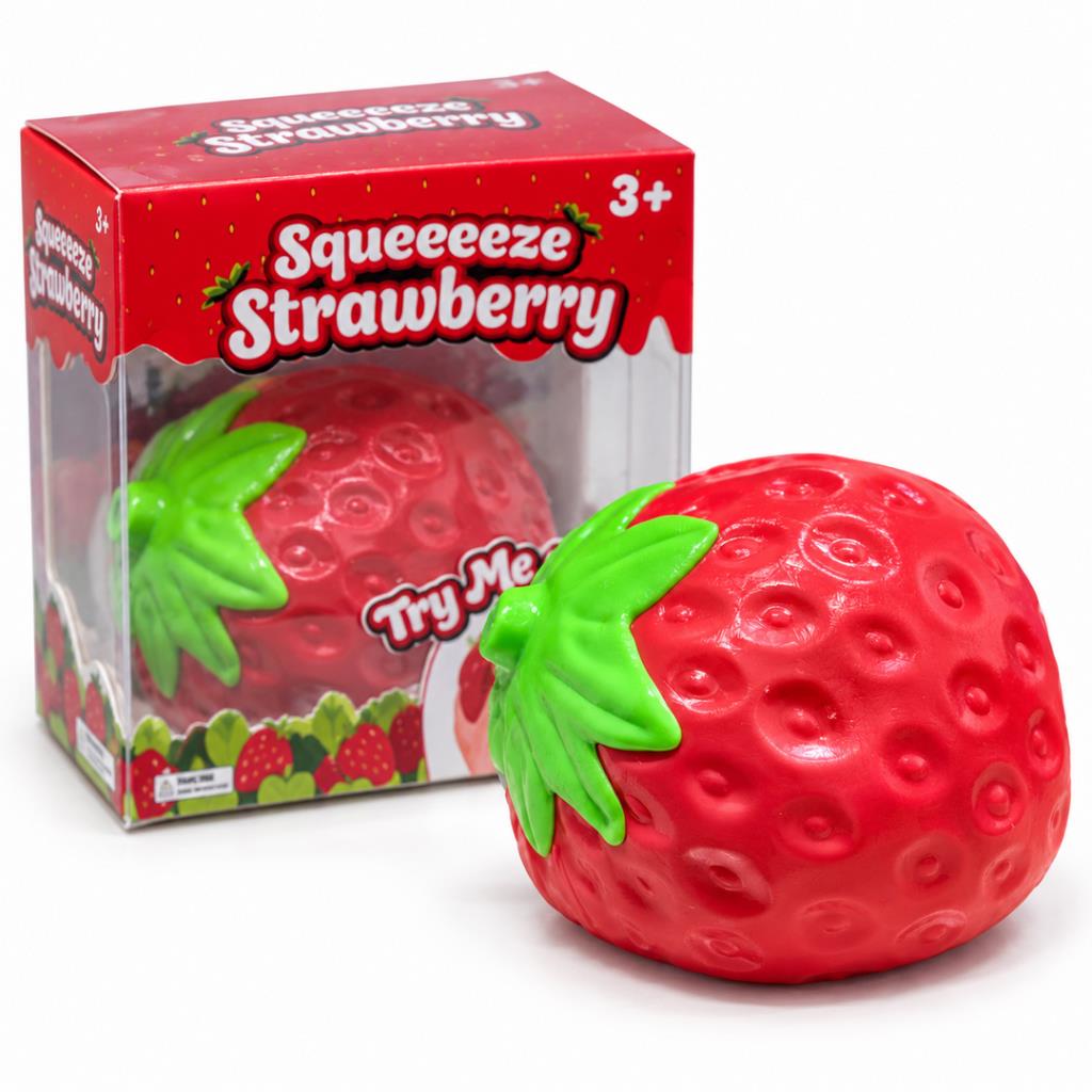 Sunny Days Squeeeze Strawberry Squishy Sensory Toy