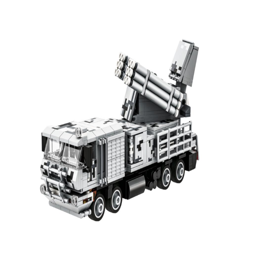 Military Air Defense Truck Building Block Set – 582 Pieces