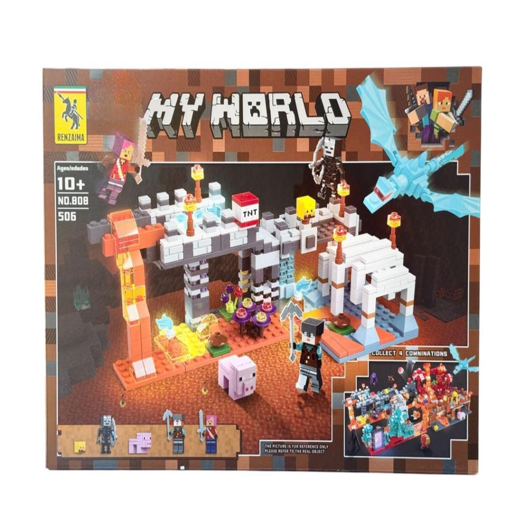 My World Dragon Fortress Building Block Set – 506 Pieces