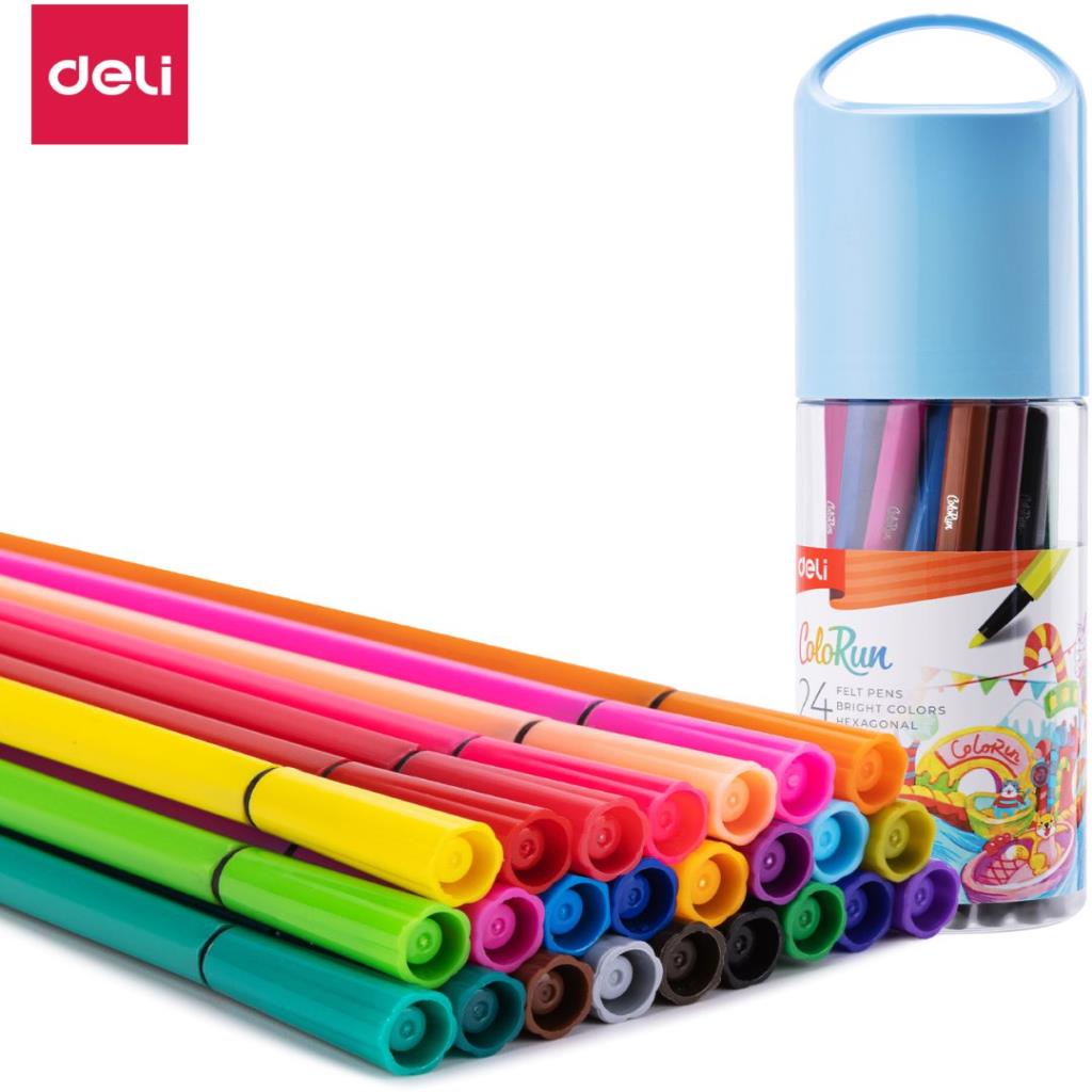 deli Felt Pens 24 Color