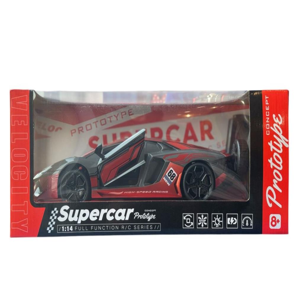 1:14 Full Function RC Supercar – Red Prototype Series