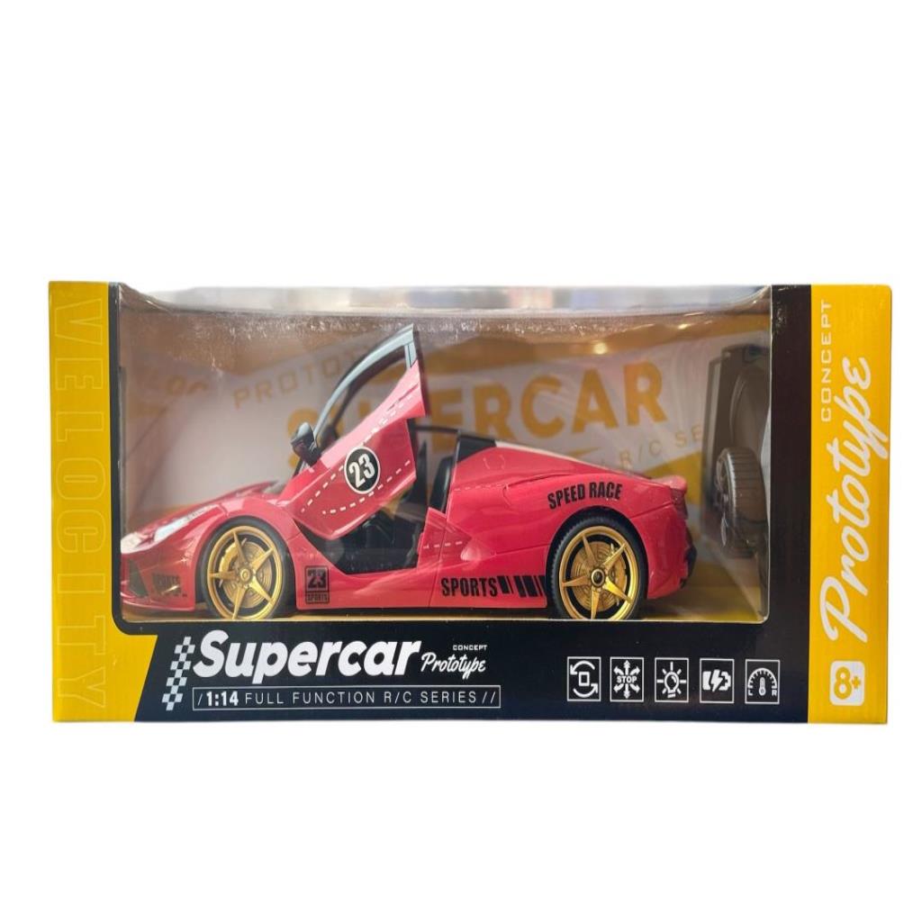 1:14 Full Function RC Supercar – Red Prototype Series