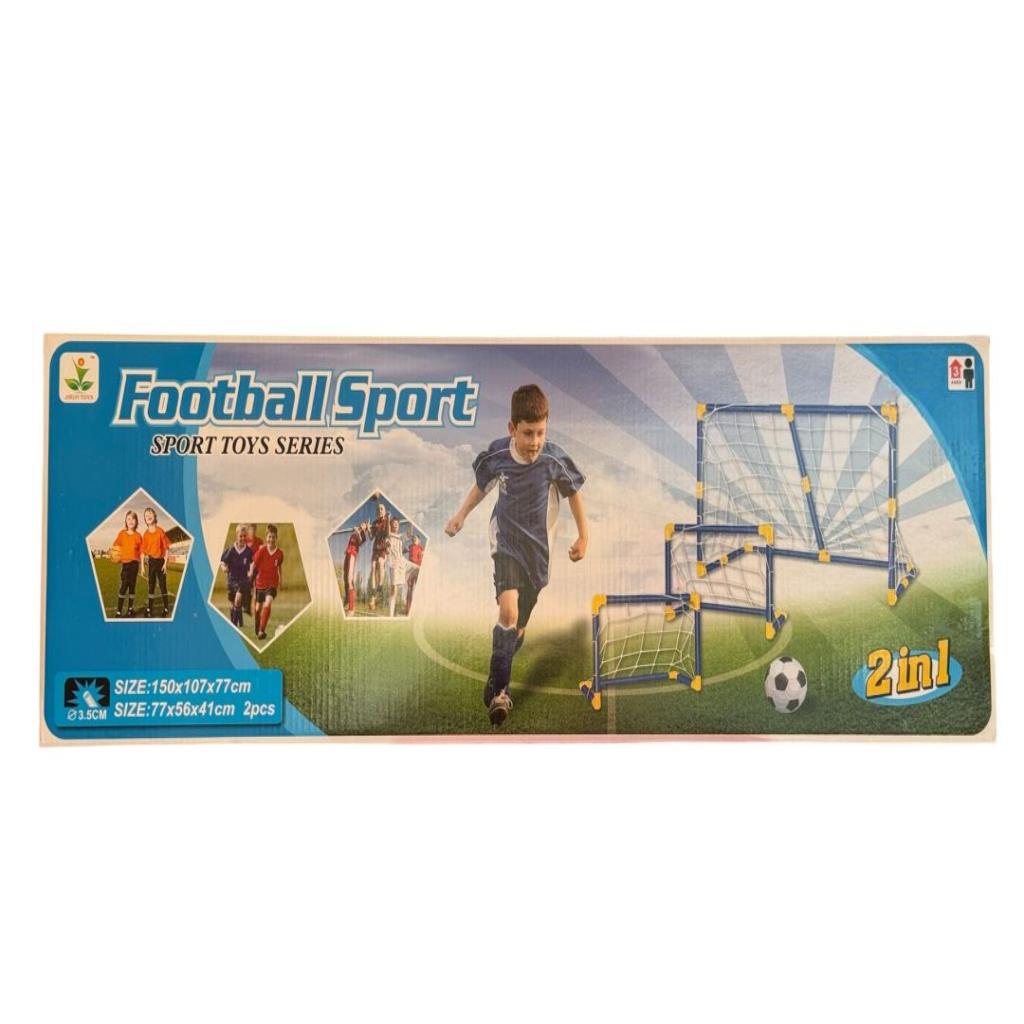 2-in-1 Kids Football Goal Set