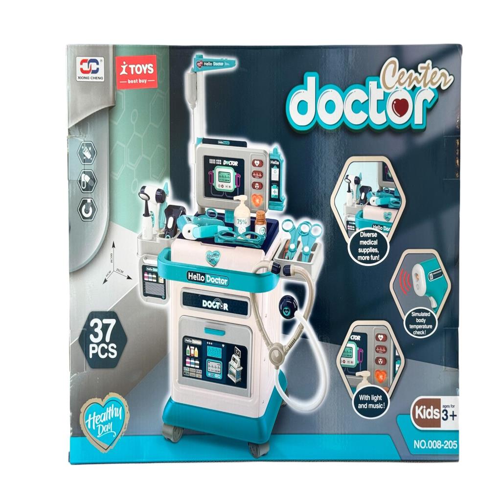  Doctor Center Medical Play Set – 37 Pieces