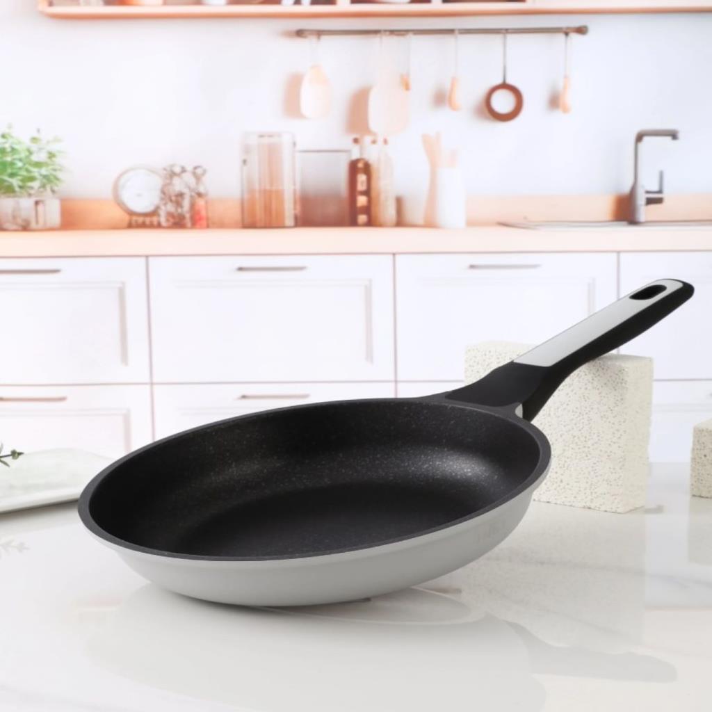 ELITE-LUX FRYPAN WITHOUT LID 28CM-LIGHT GRAY