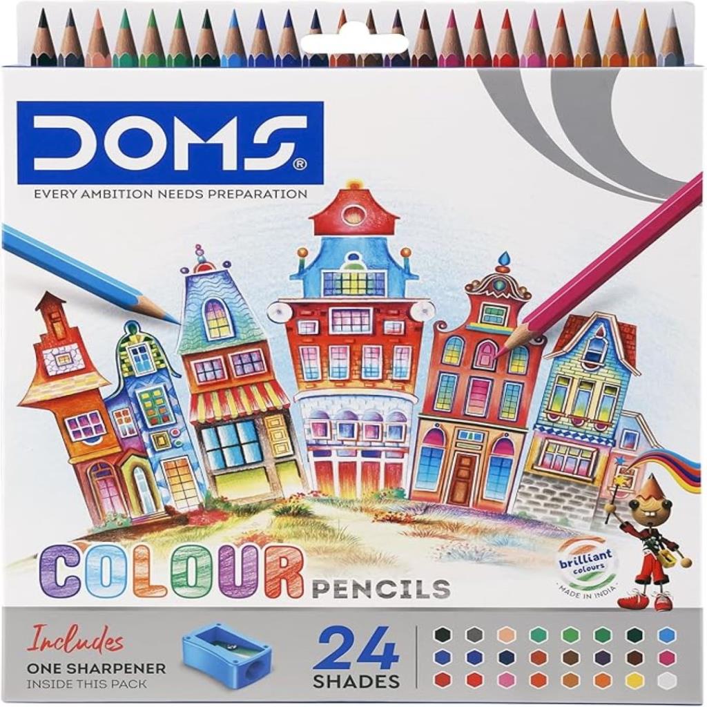 أقلام تلوين دومز – 24 لون (مع مبراة)