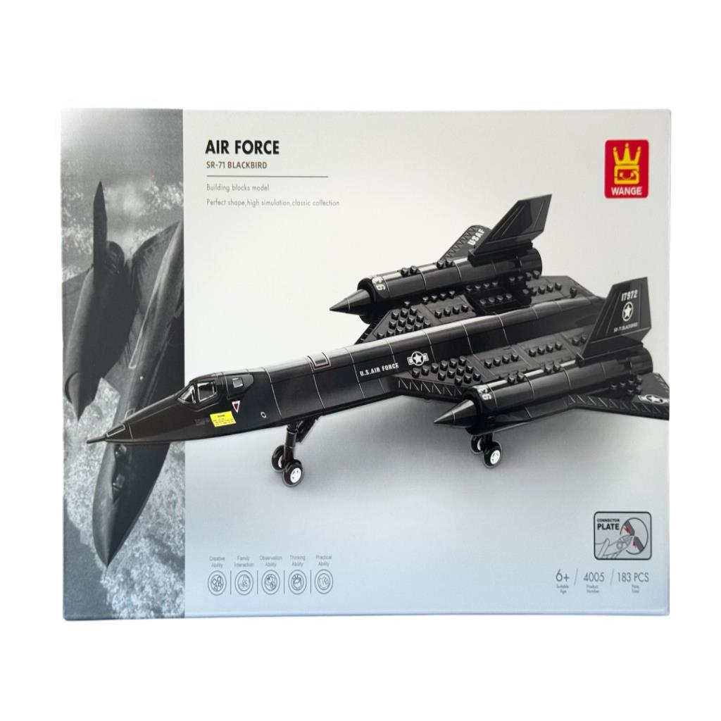 SR-71 Blackbird Air Force Building Block Set – 183 Pieces