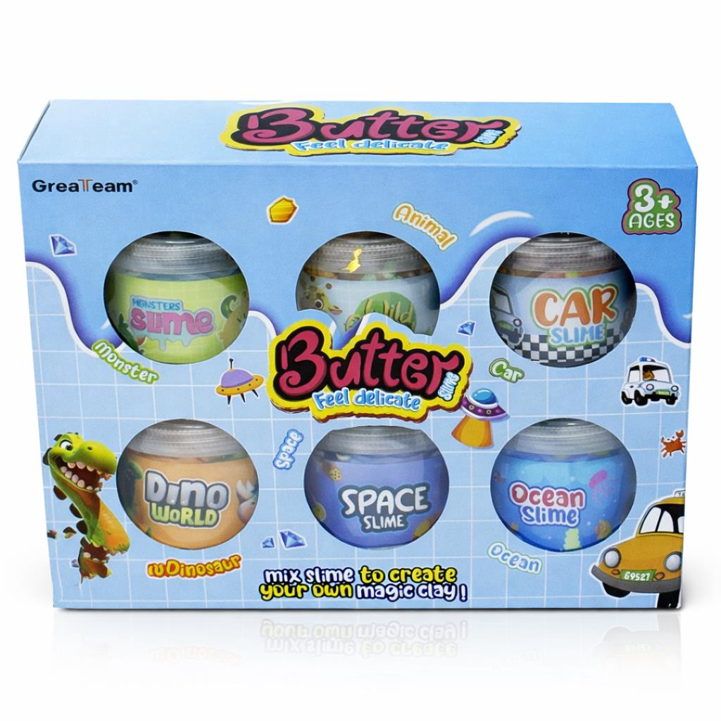 Butter Slime Set – 6 Jars