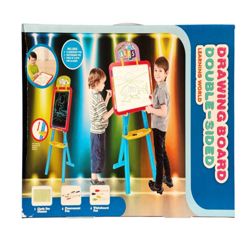 2-in-1 Double-Sided Kids Drawing Board
