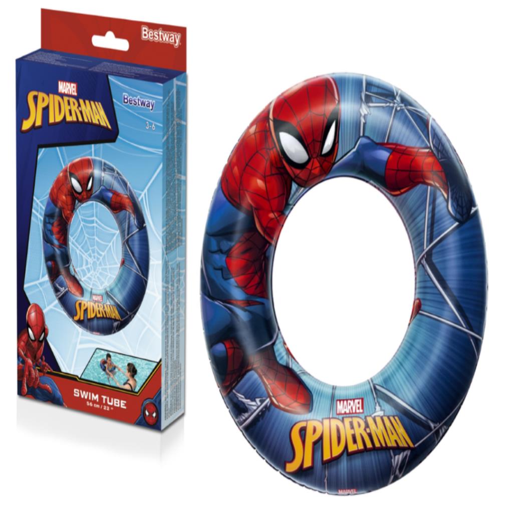 Bestway Spider-Man Inflatable Swim Ring – 56 cm