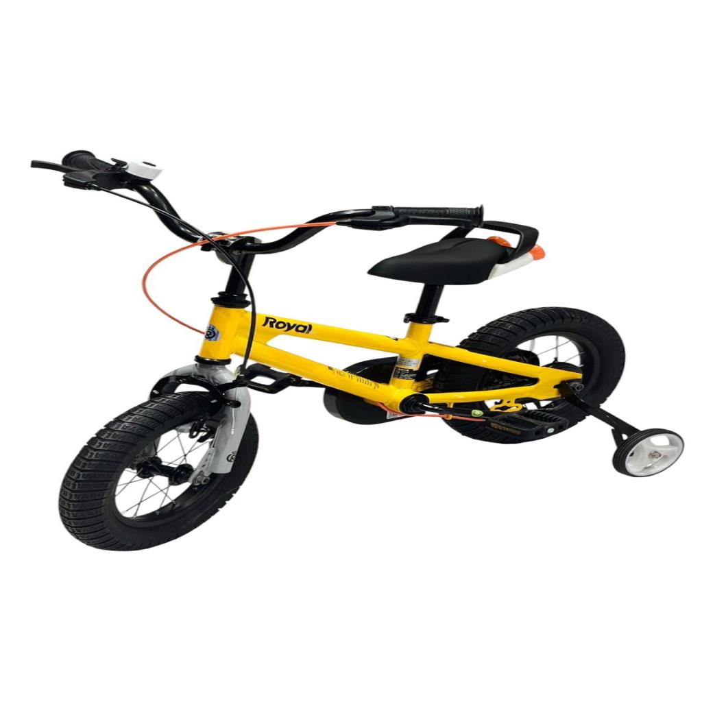 Royal Baby Bicycle with Training Wheels – Yellow Royal Mini Rider