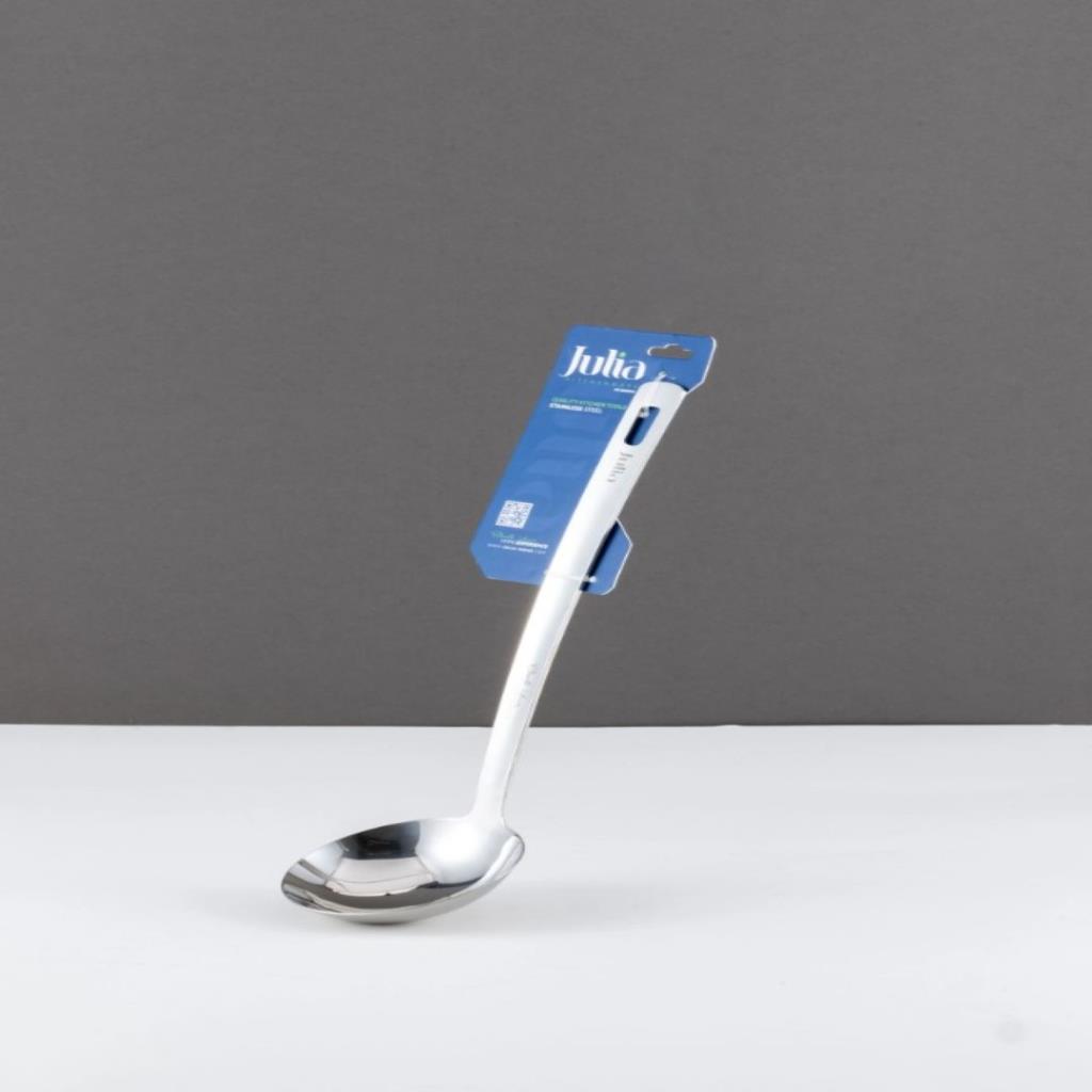 STAINLESS STEEL SOUP LADLE LONG HANDLE-SILVER