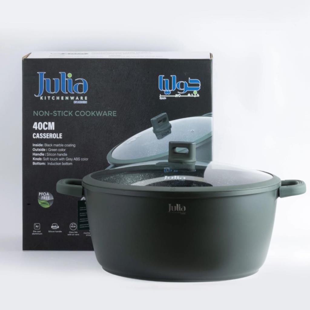 ELITE-PRO CASSEROLE WITH LID 40CM-GREEN