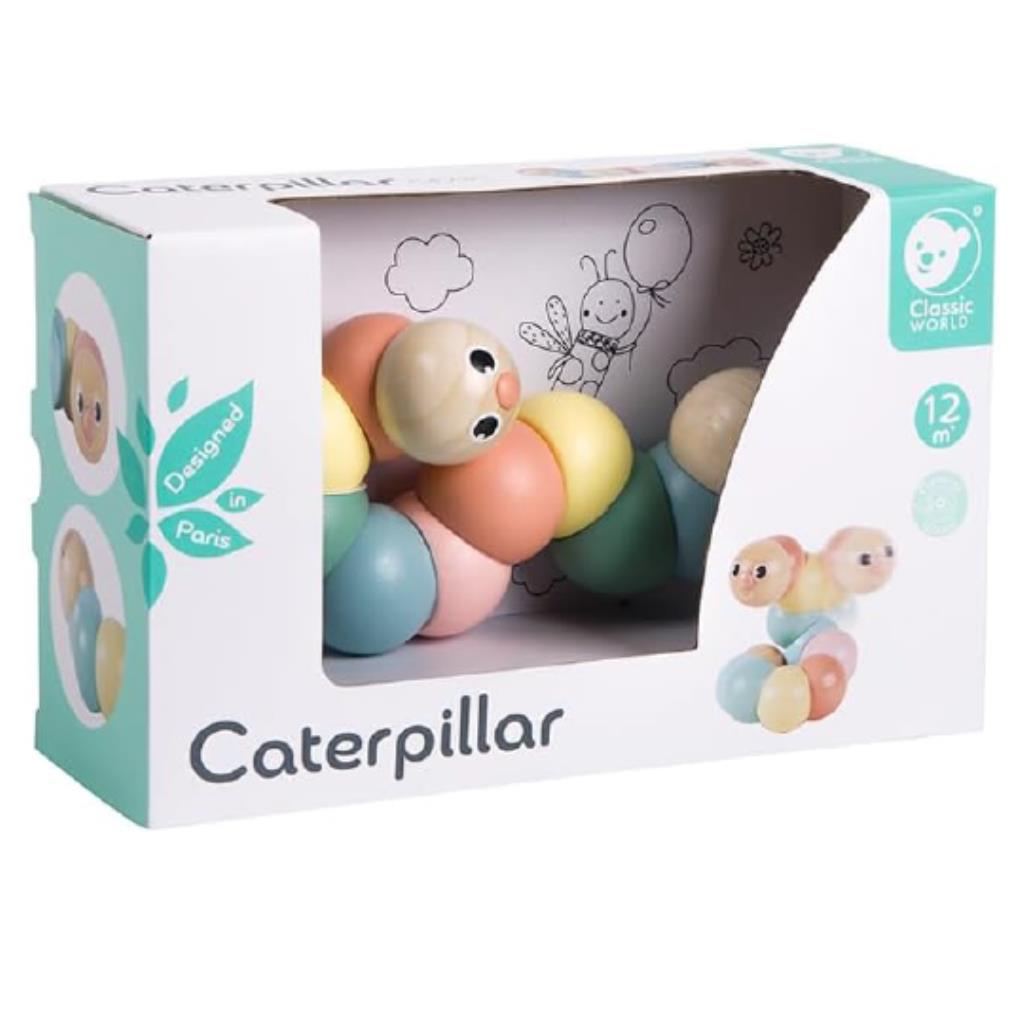  Classic World Wooden Caterpillar Toy