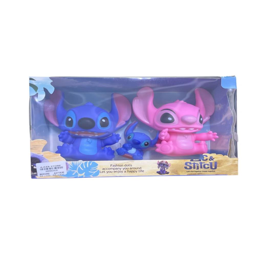 Stitch & Angel Figures Set