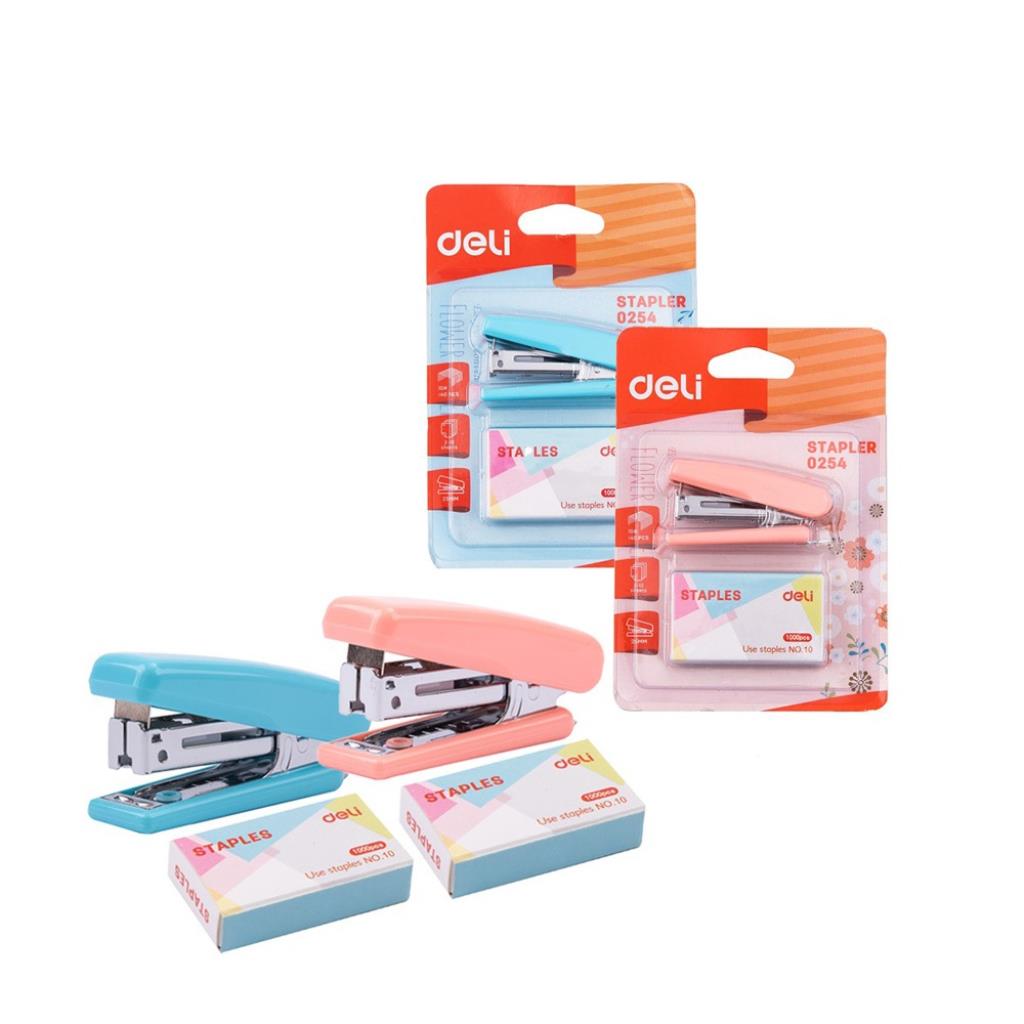 Deli Mini Stapler Set with 1,000 Staples – Model 0254