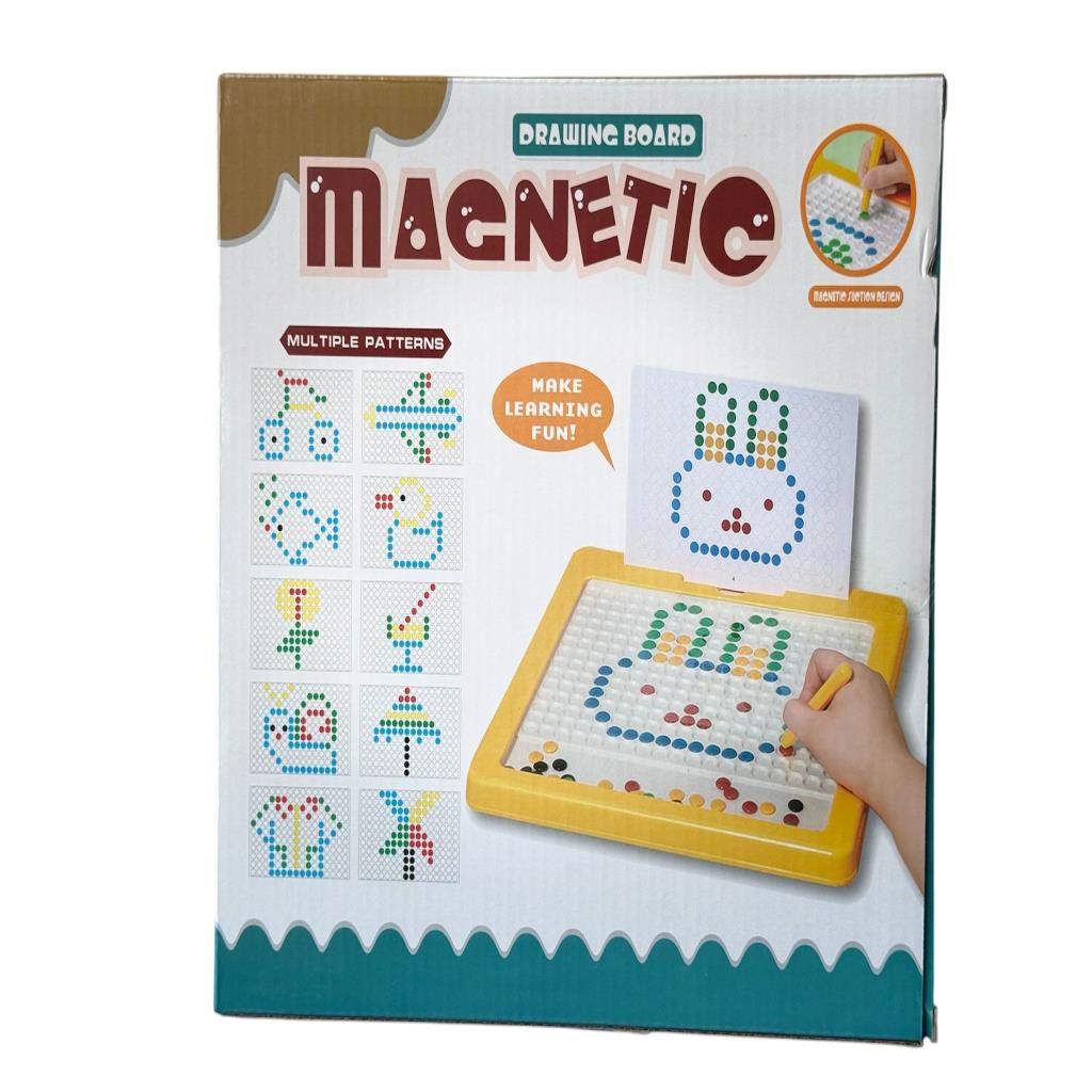 Magnetic Dot Drawing Board with Pattern Cards – Educational Learning Toy