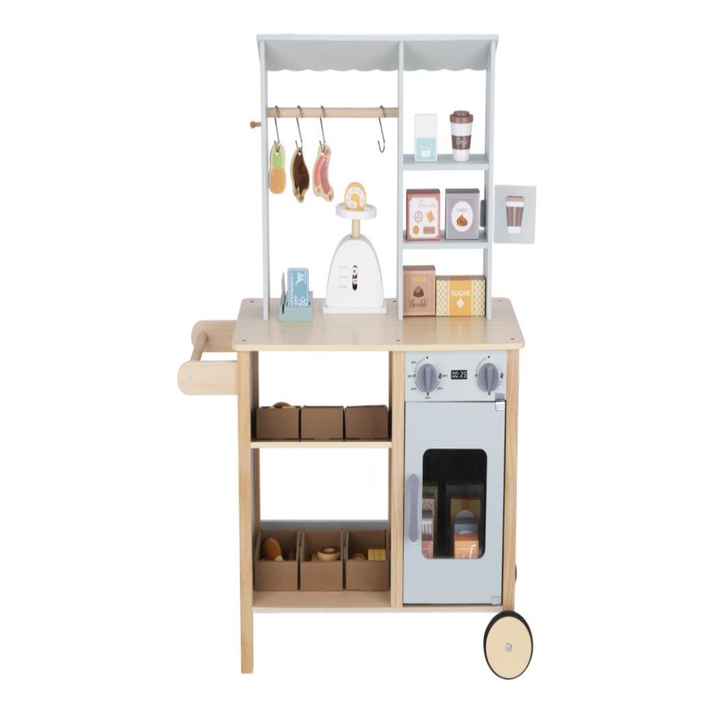 Kids Wooden Mini Market Cart
