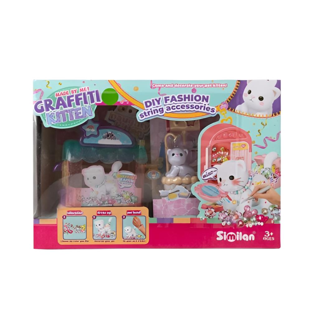 Graffiti Kitten DIY Fashion String Accessories Set